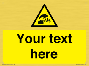 Custom Warning: Large scale fire zone